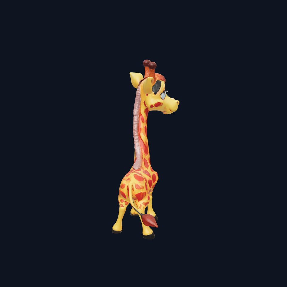 Cartoon Giraffe Model Pack for Animations and Games